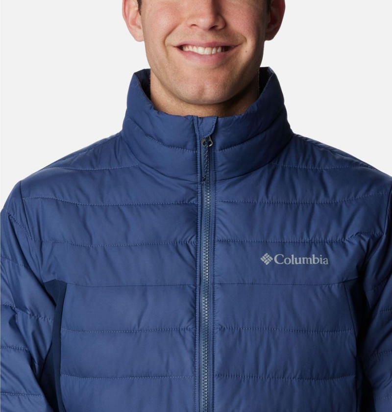 Blue Columbia Powder Lite Hybrid Insulated Men's Puffer Jacket | 61540OSIV