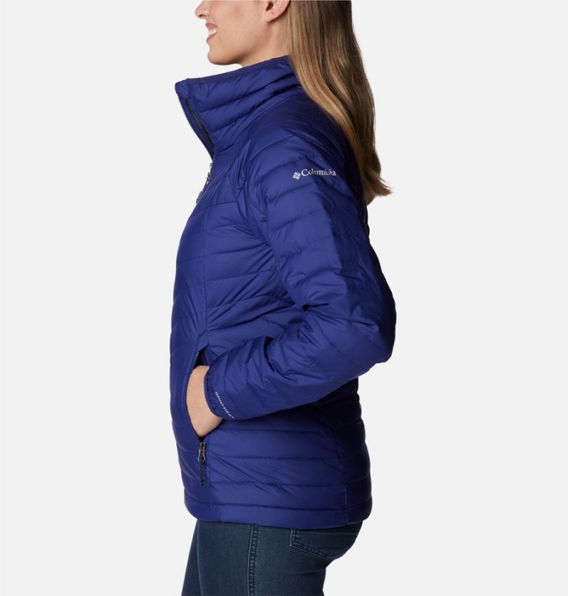 Blue Columbia Powder Lite II Full Zip Women's Puffer Jacket | 47198CQYL