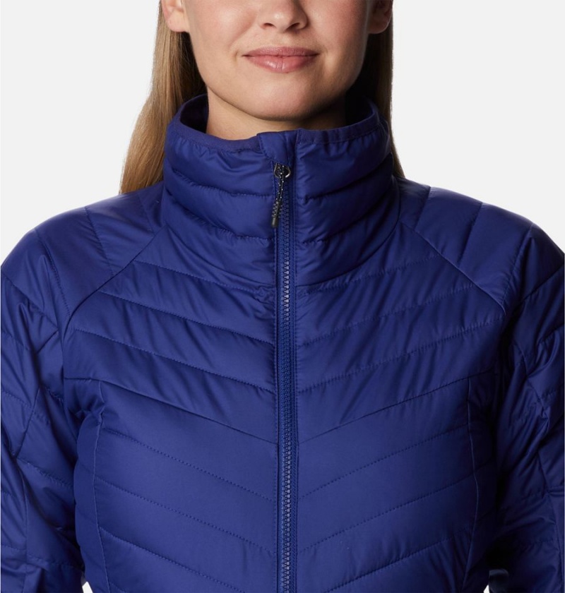 Blue Columbia Powder Lite II Full Zip Women's Puffer Jacket | 47198CQYL