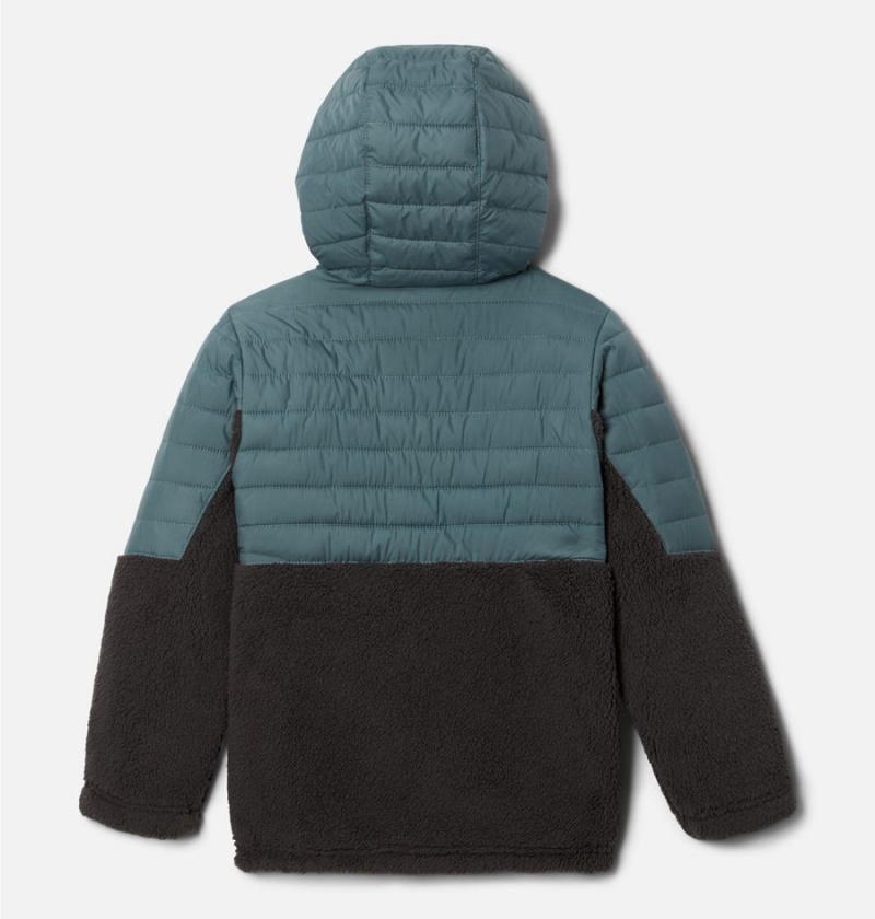 Blue Columbia Powder Lite Novelty Hooded Kids' Jacket | 57824TOZH