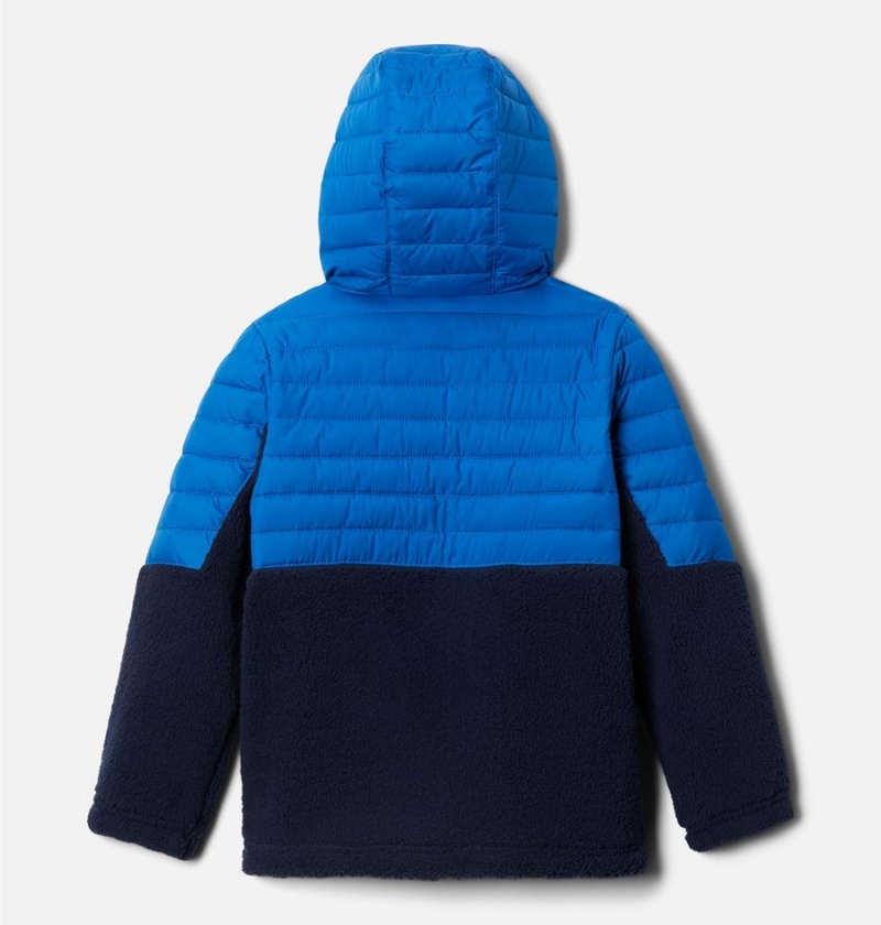 Blue Columbia Powder Lite Novelty Hooded Kids' Jacket | 37512UAPI