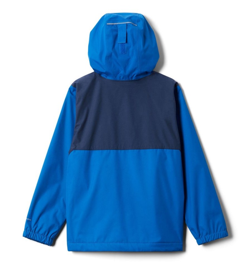 Blue Columbia Rainy Trails Fleece Lined Kids' Jacket | 26094TZNW