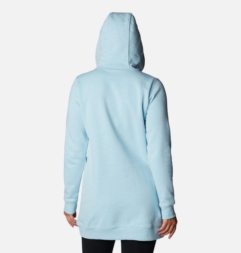 Blue Columbia Rush Valley Long Women's Hoodie | 42961QEAR