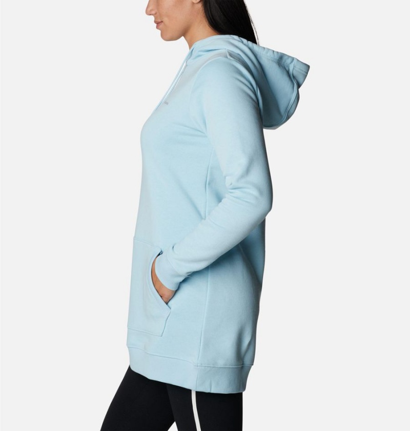 Blue Columbia Rush Valley Long Women's Hoodie | 42961QEAR