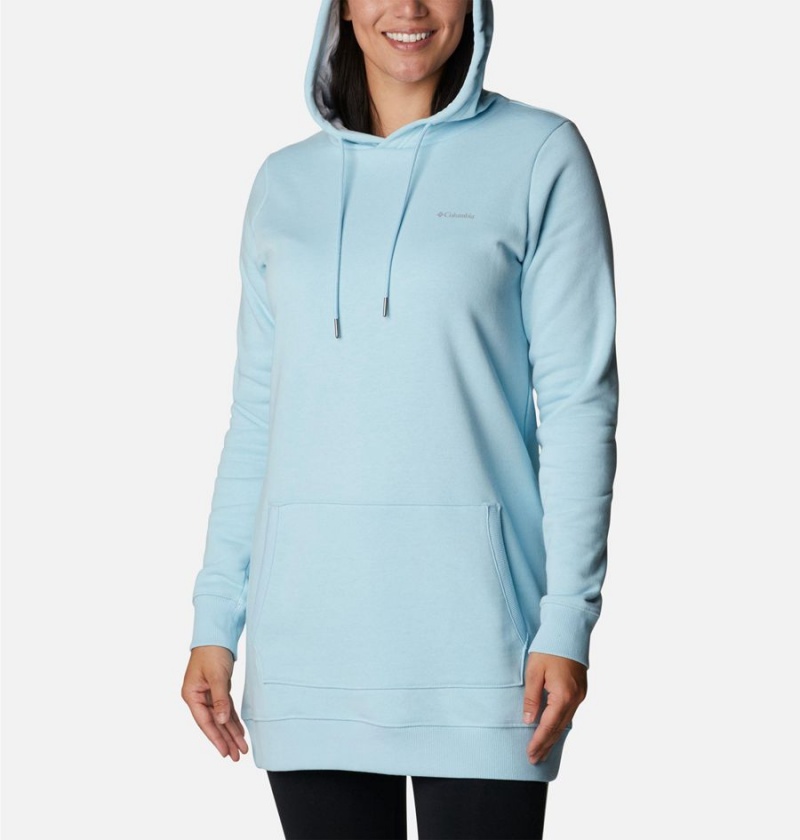 Blue Columbia Rush Valley Long Women's Hoodie | 42961QEAR