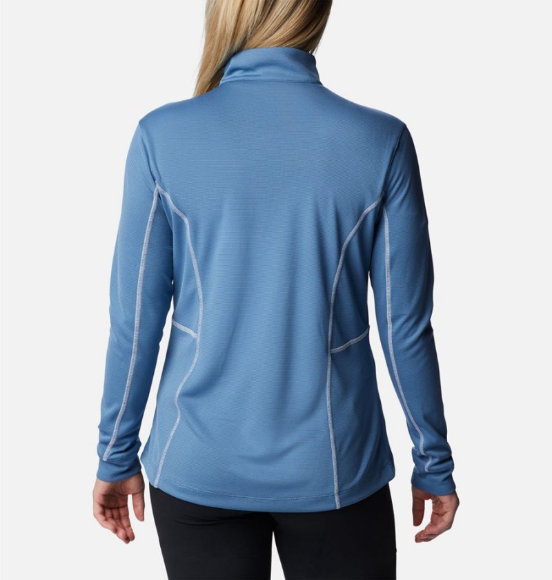 Blue Columbia Shotgun Quarter Zip Golf Women's Pullover | 89367AHUG