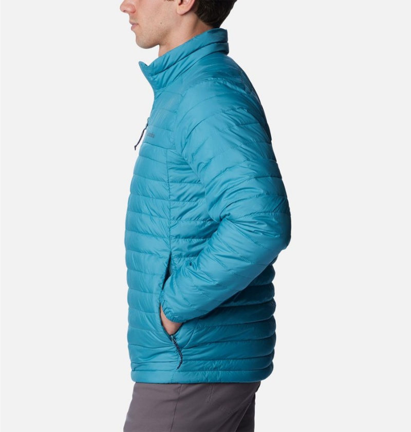 Blue Columbia Silver Falls Insulated Men's Puffer Jacket | 39451CFGT