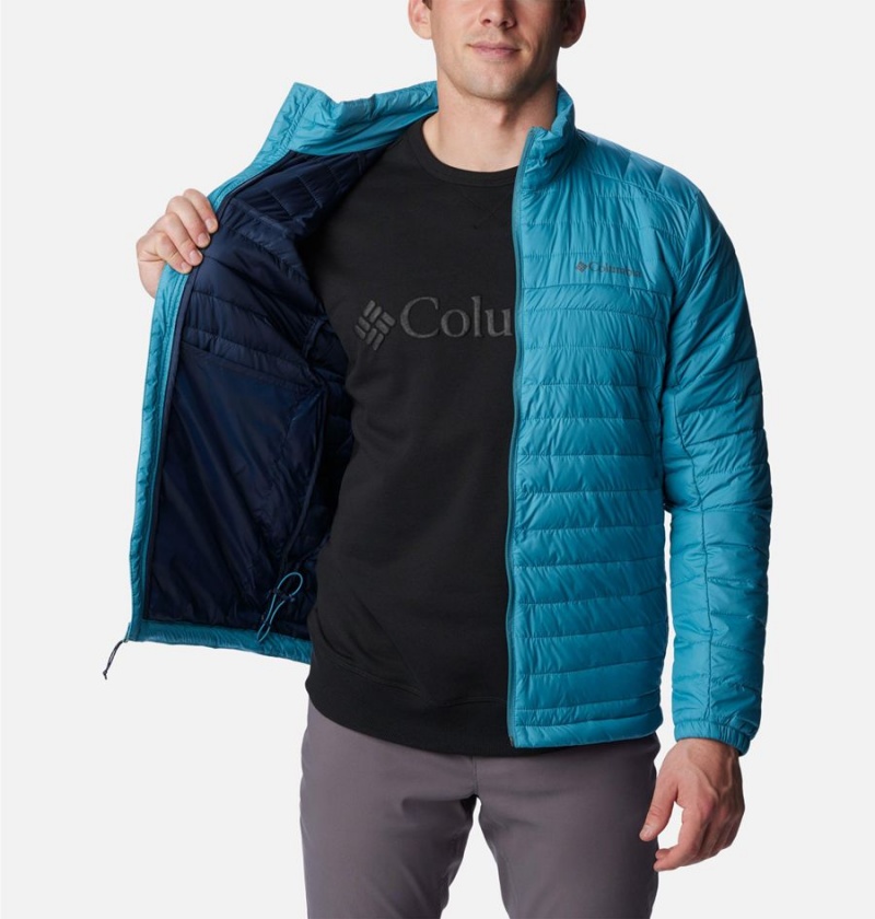 Blue Columbia Silver Falls Insulated Men's Puffer Jacket | 39451CFGT