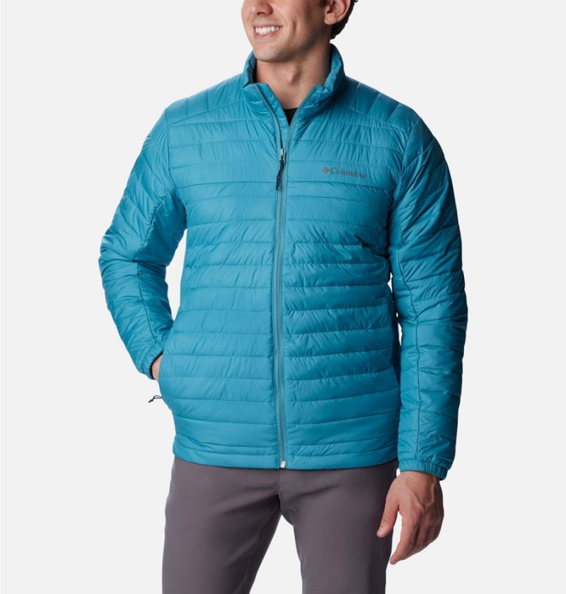 Blue Columbia Silver Falls Insulated Men\'s Puffer Jacket | 39451CFGT