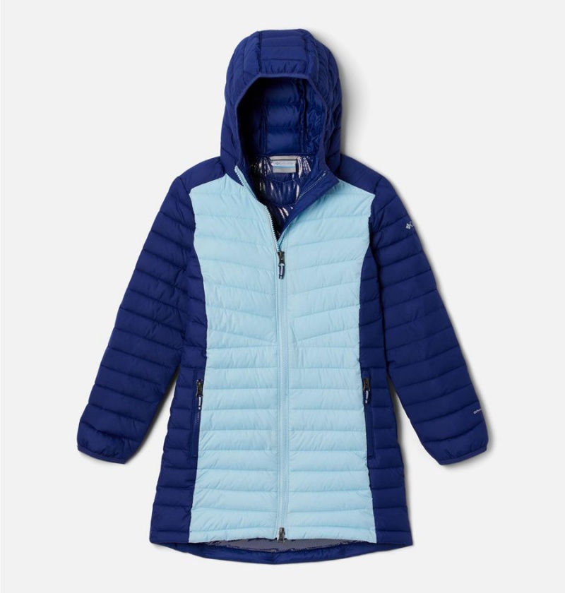 Blue Columbia Slope Edge Mid Kids\' Jacket | 21586XTJY