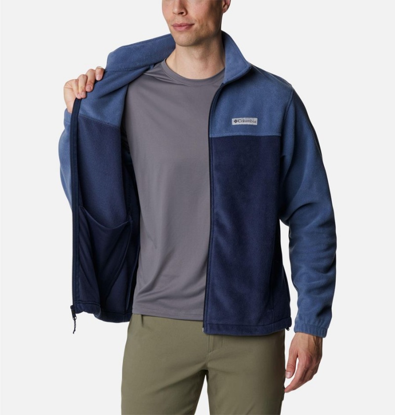 Blue Columbia Steens Mountain 2.0 Full Zip Men's Fleece Jacket | 40793UXQZ