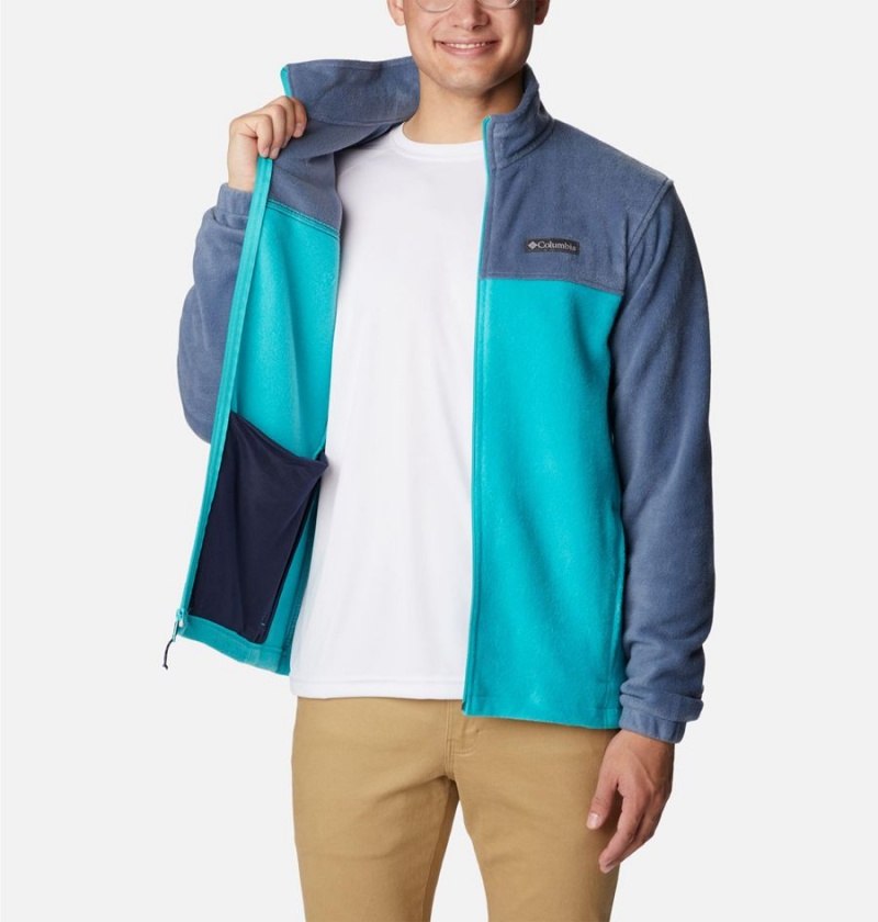 Blue Columbia Steens Mountain 2.0 Full Zip Men's Fleece Jacket | 72018HQPY