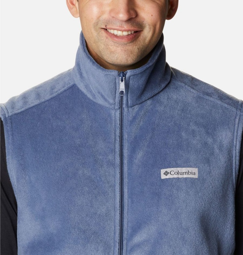 Blue Columbia Steens Mountain Fleece Men's Vest | 37452VWXM