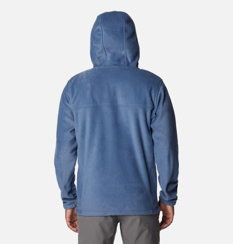 Blue Columbia Steens Mountain Full Zip Hoodie Men's Fleece Jacket | 24789AIKQ