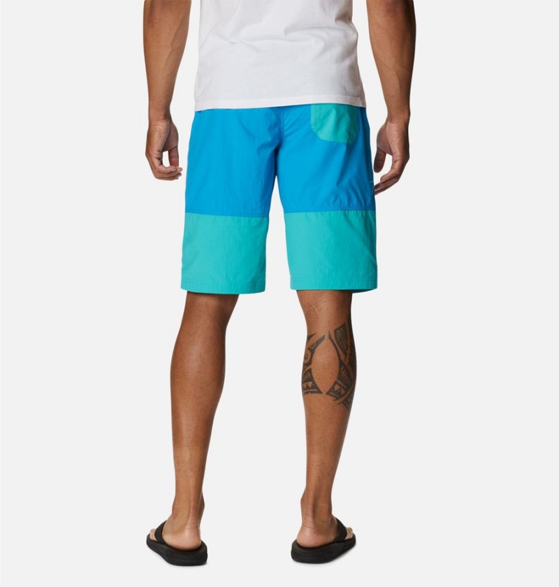 Blue Columbia Summerdry Belted Men's Shorts | 13459CMFP