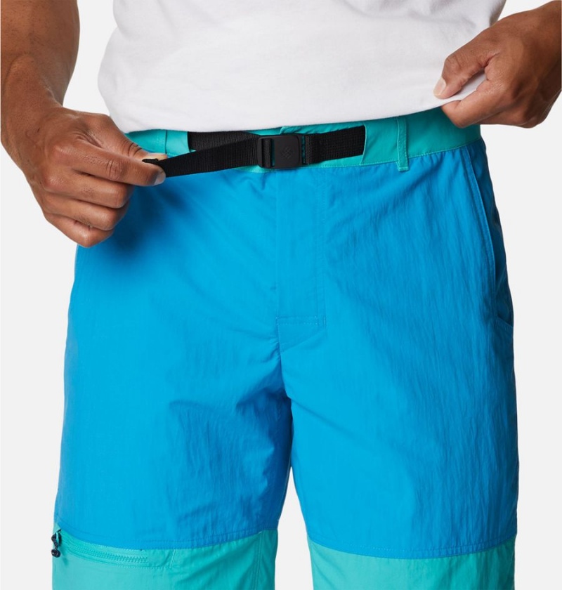 Blue Columbia Summerdry Belted Men's Shorts | 13459CMFP