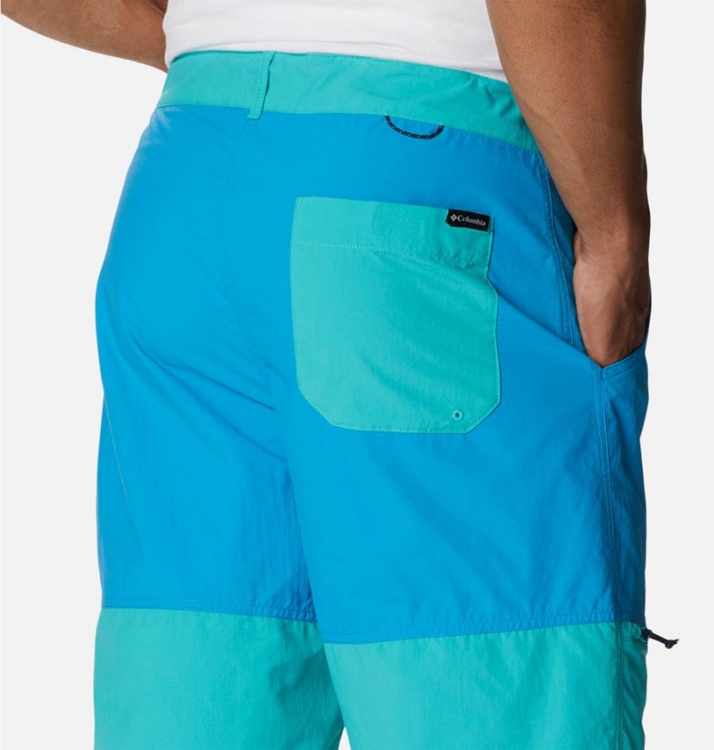 Blue Columbia Summerdry Belted Men's Shorts | 13459CMFP