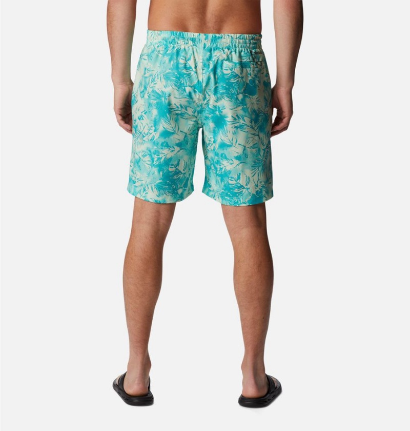 Blue Columbia Summertide Stretch Printed Men's Shorts | 49137XLGH