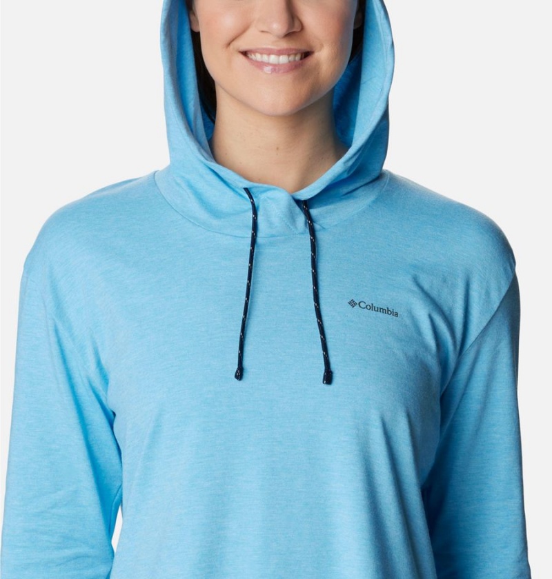 Blue Columbia Sun Trek Pullover Women's Hoodie | 64015QBFN