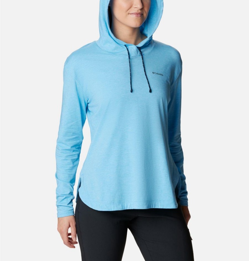 Blue Columbia Sun Trek Pullover Women's Hoodie | 64015QBFN