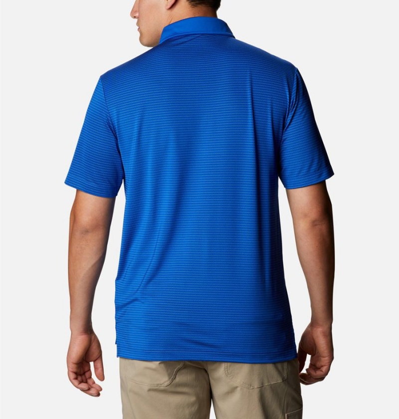 Blue Columbia Sunday Golf Men's Polo Shirt | 05789LVAX