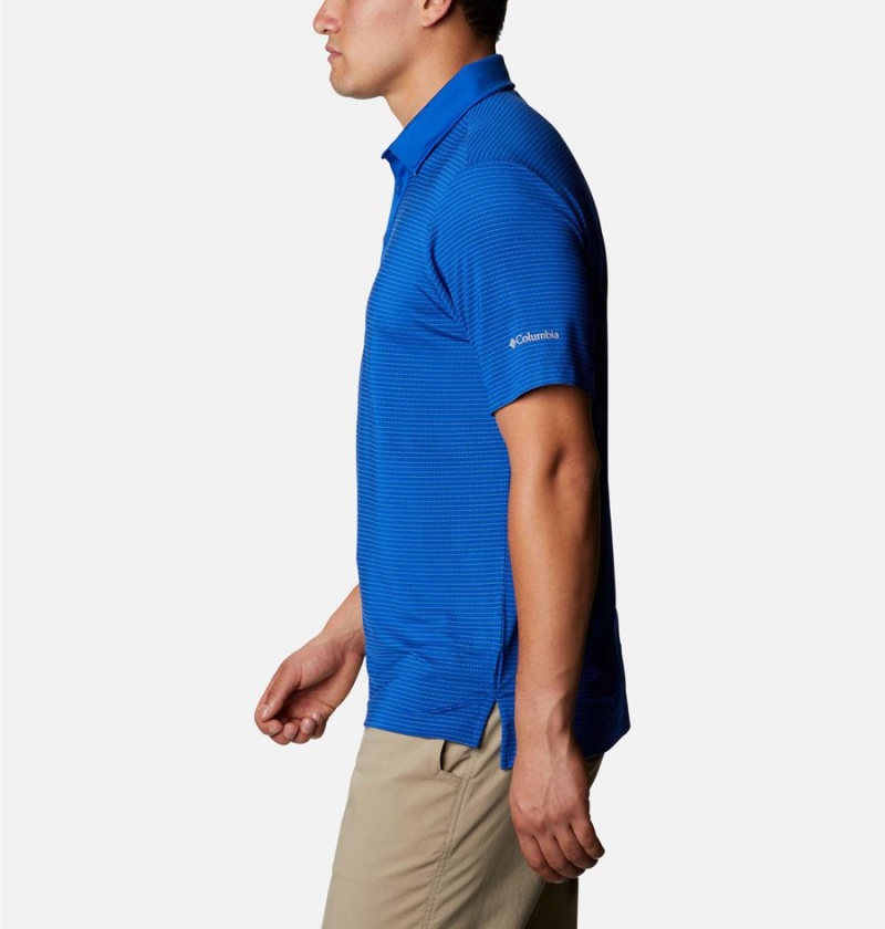 Blue Columbia Sunday Golf Men's Polo Shirt | 05789LVAX