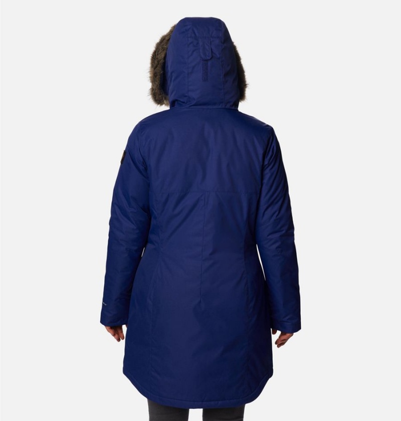 Blue Columbia Suttle Mountain Long Insulated Women's Coats | 28614LSMH