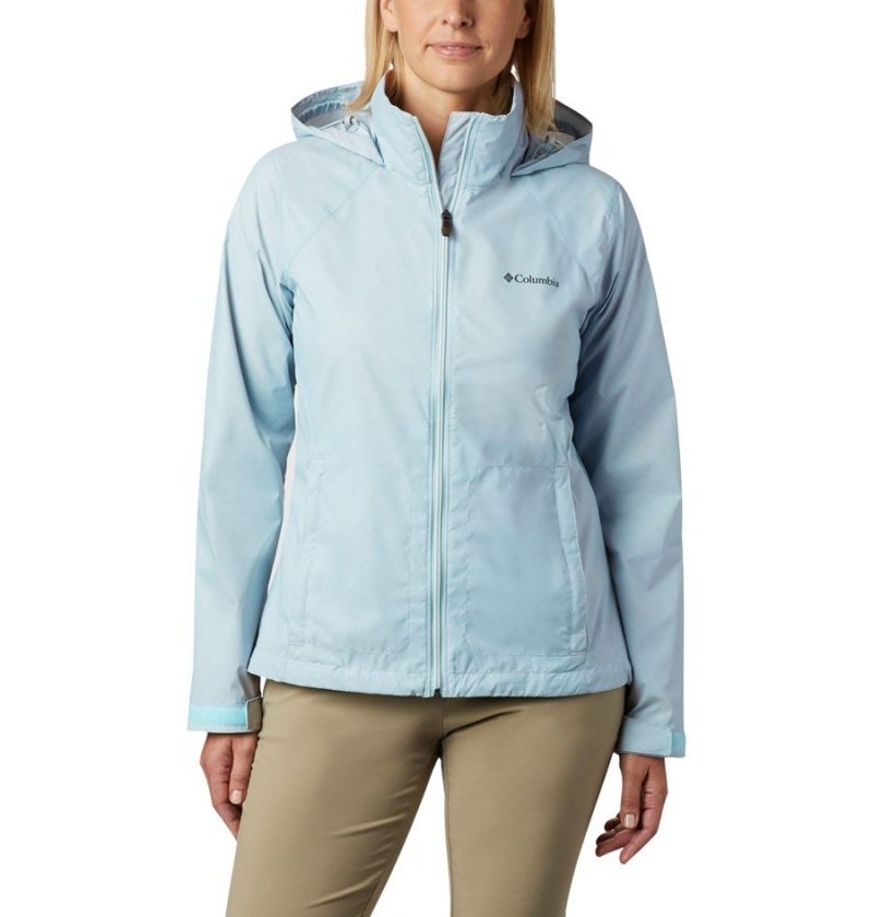 Blue Columbia Switchback III Women\'s Rain Jacket | 08765LGAC