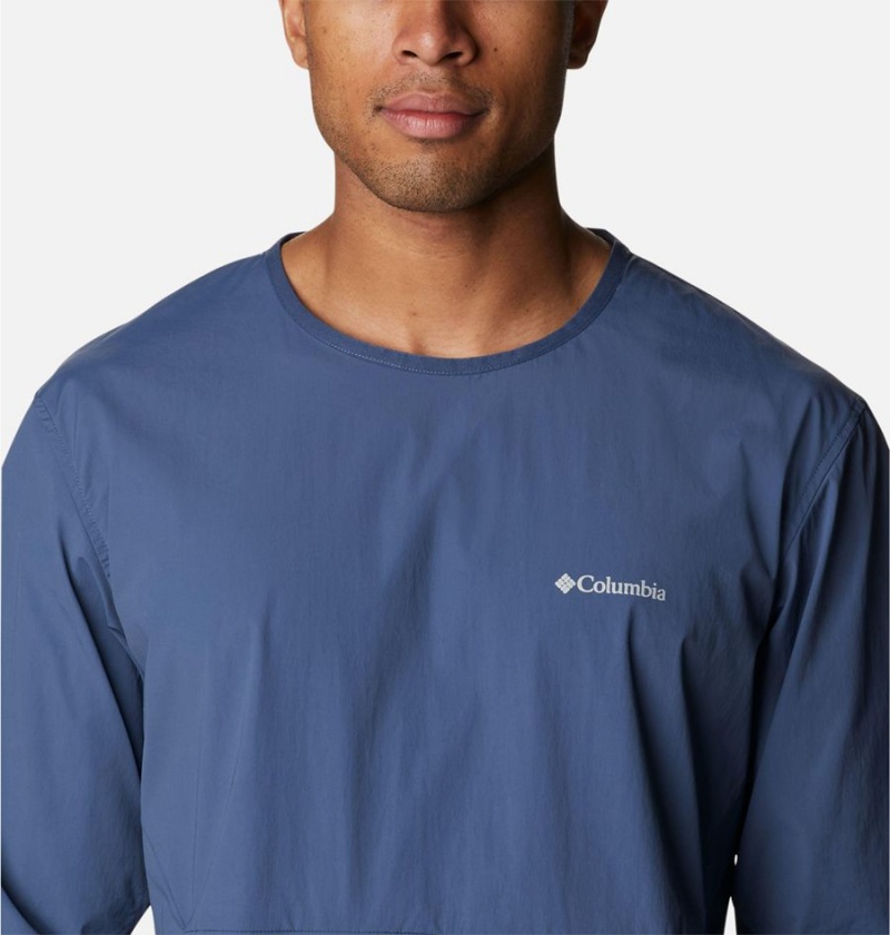 Blue Columbia Tech Trail Woven Shirt Men's Pullover | 47291EBST