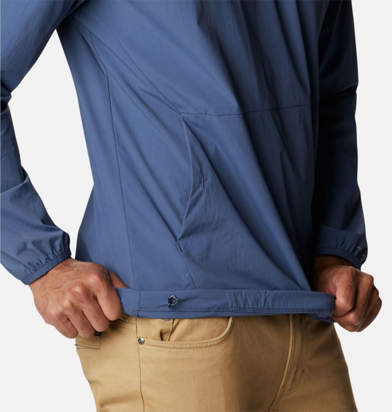 Blue Columbia Tech Trail Woven Shirt Men's Pullover | 47291EBST