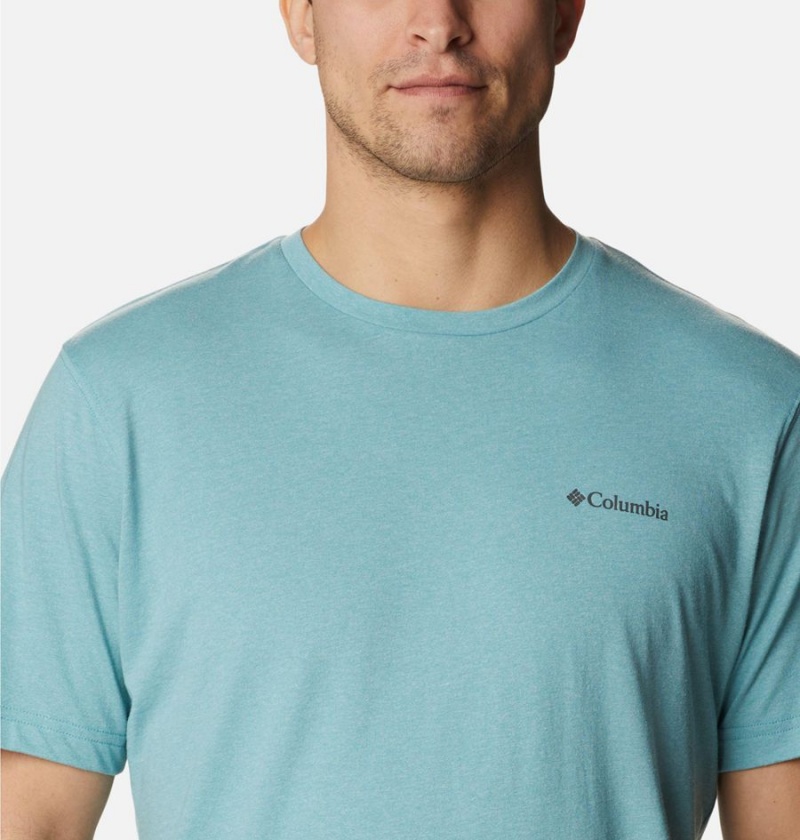 Blue Columbia Thistletown Hills Short Sleeve Men's T-Shirt | 58937WGKR