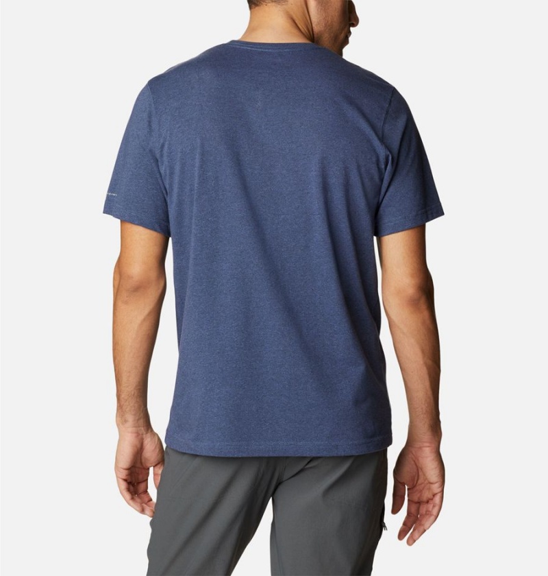 Blue Columbia Thistletown Hills Short Sleeve Men's T-Shirt | 74903TVJE