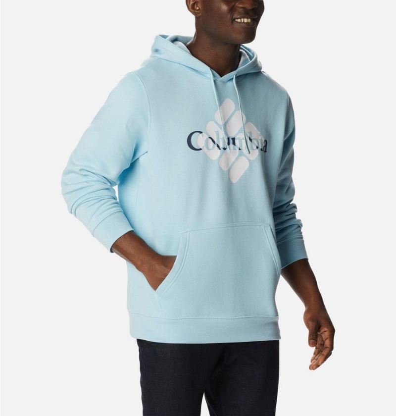 Blue Columbia Trek Men's Hoodie | 97213WPOQ