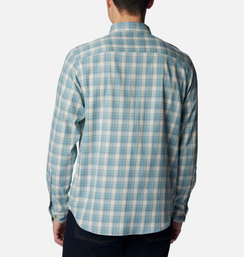 Blue Columbia Vapor Ridge III Long Sleeve Men's Shirt | 78435OAMR