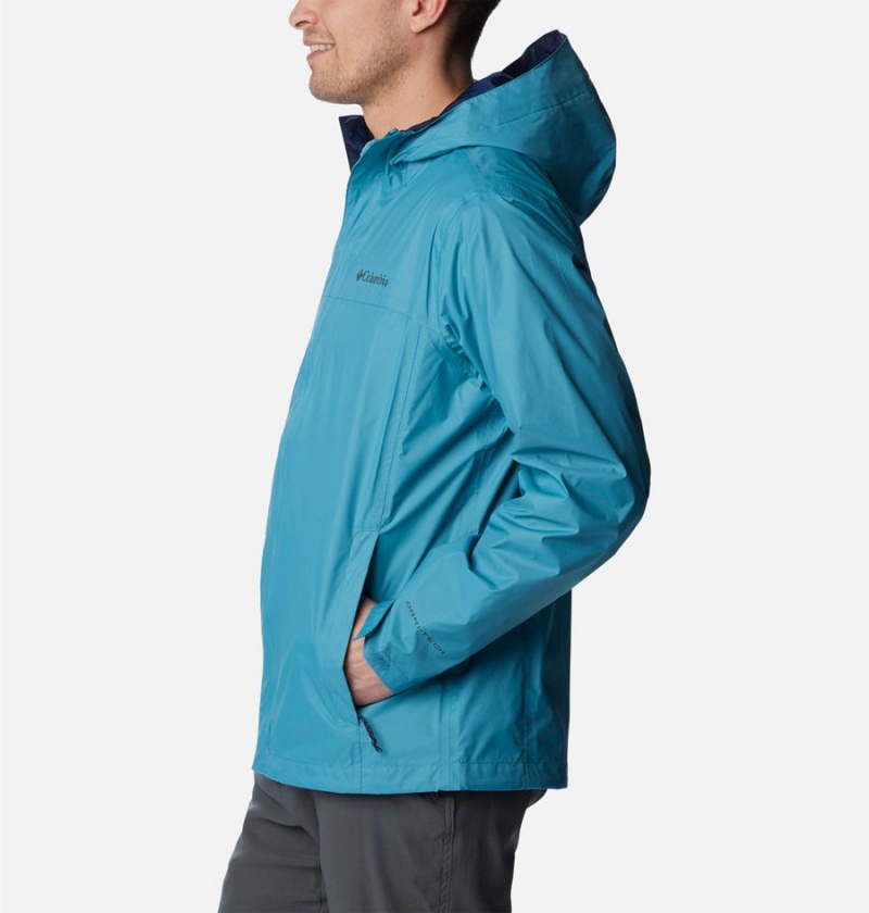 Blue Columbia Watertight II Men's Rain Jacket | 16720NWYB