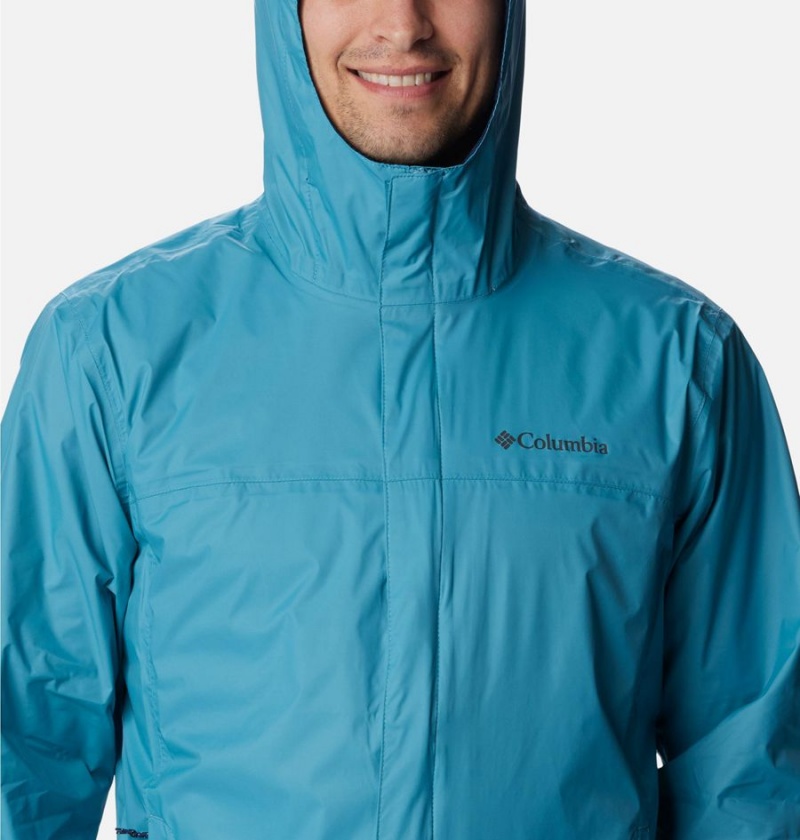 Blue Columbia Watertight II Men's Rain Jacket | 16720NWYB