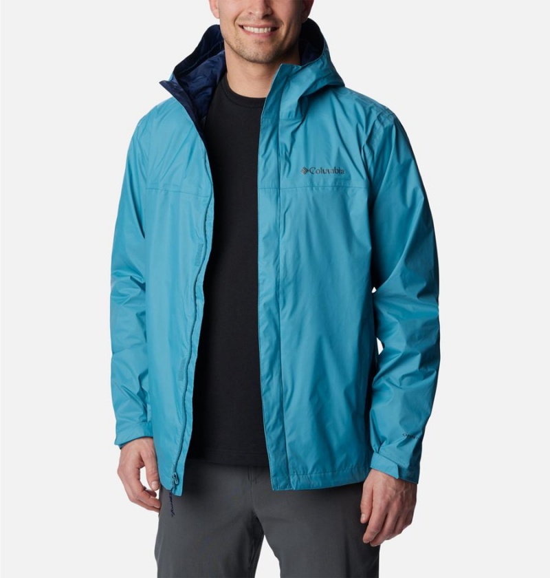 Blue Columbia Watertight II Men's Rain Jacket | 16720NWYB