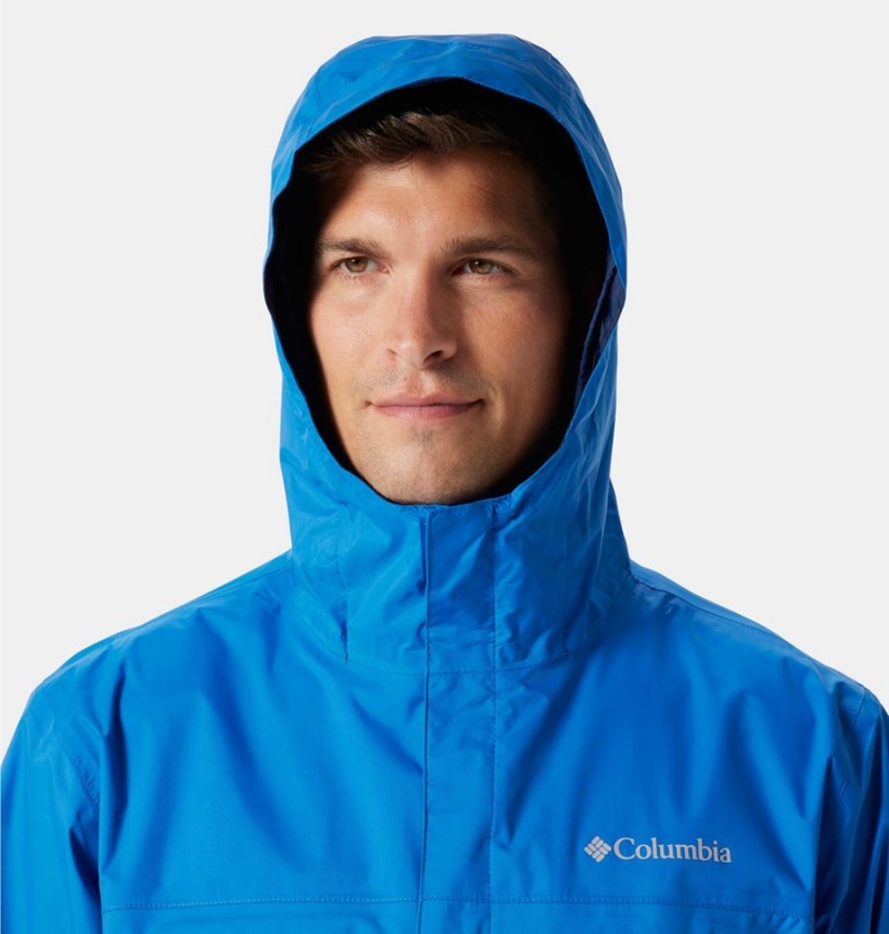 Blue Columbia Watertight II Men's Rain Jacket | 83927GMSJ