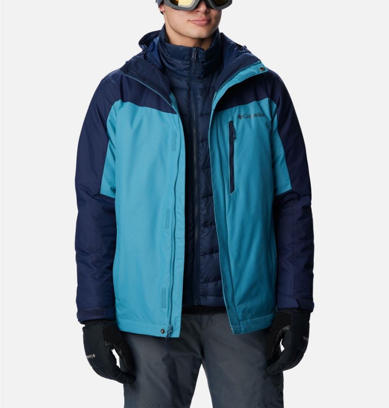 Blue Columbia Whirlibird IV Interchange Men's Ski Jacket | 07265PAEK