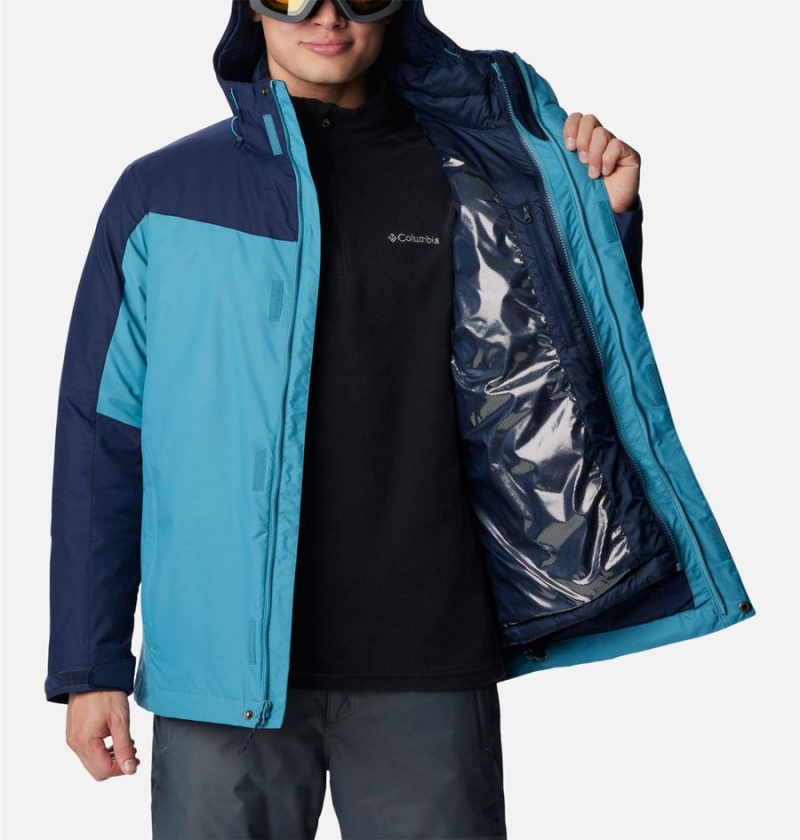 Blue Columbia Whirlibird IV Interchange Men's Ski Jacket | 07265PAEK