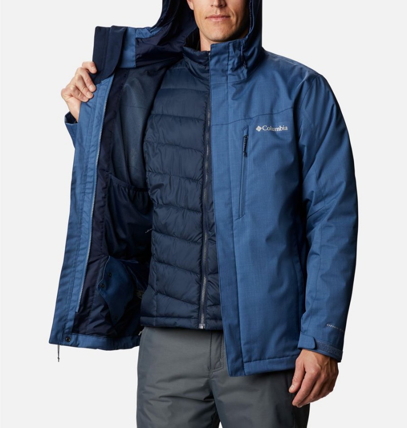 Blue Columbia Whirlibird IV Interchange Men's Ski Jacket | 25196EJHM