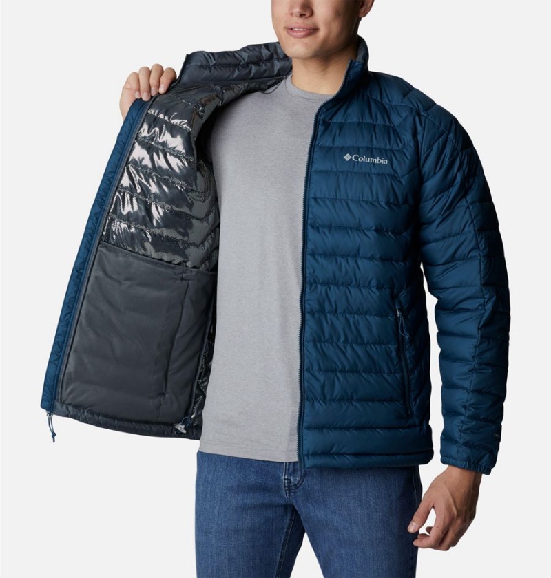 Blue Columbia Wolf Creek Falls Insulated Men's Puffer Jacket | 51437MQWE