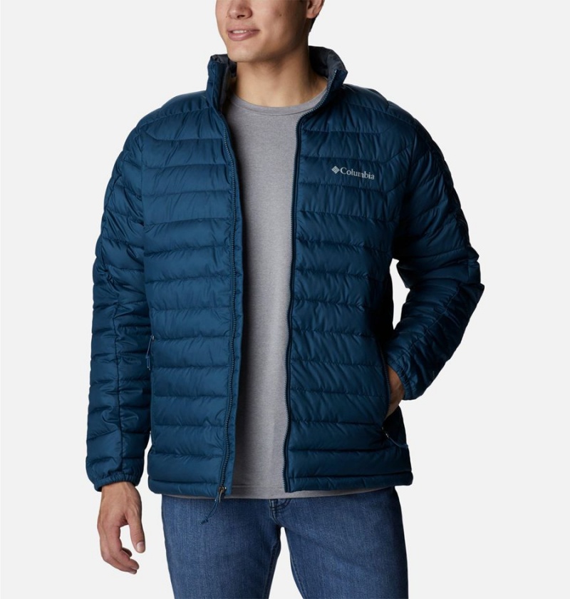 Blue Columbia Wolf Creek Falls Insulated Men's Puffer Jacket | 51437MQWE