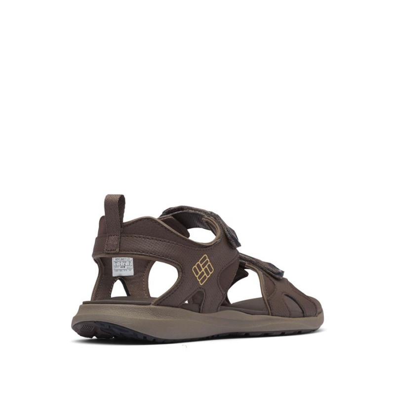 Brown Columbia Ankle Strap Men's Sandals | 21648GEKY