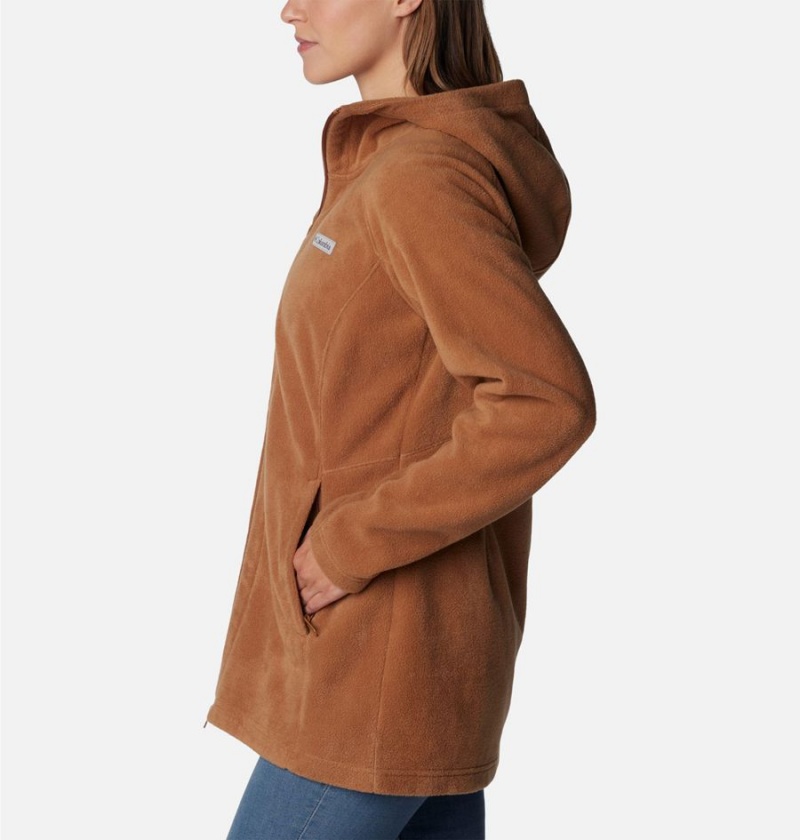 Brown Columbia Benton Springs II Long Hoodie Women's Fleece Jacket | 53702RAMV