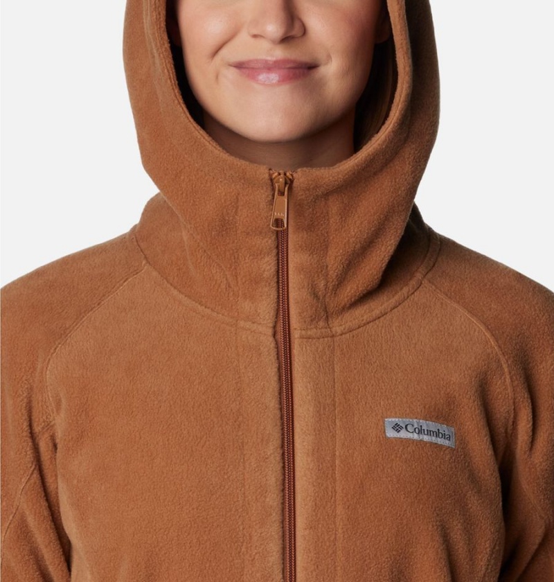 Brown Columbia Benton Springs II Long Hoodie Women's Fleece Jacket | 53702RAMV