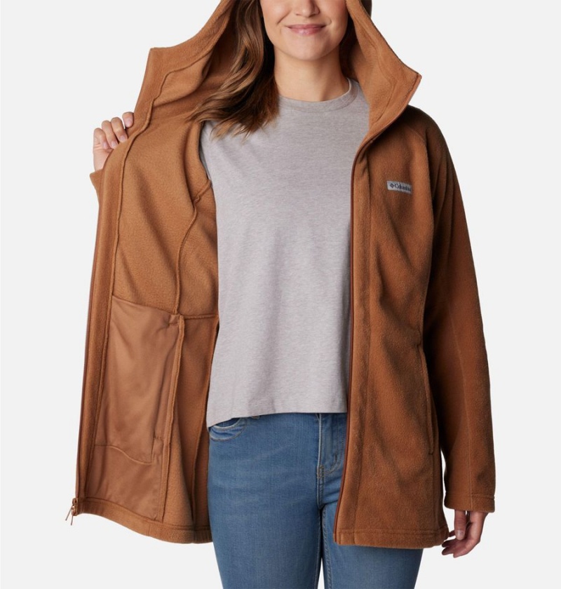 Brown Columbia Benton Springs II Long Hoodie Women's Fleece Jacket | 53702RAMV