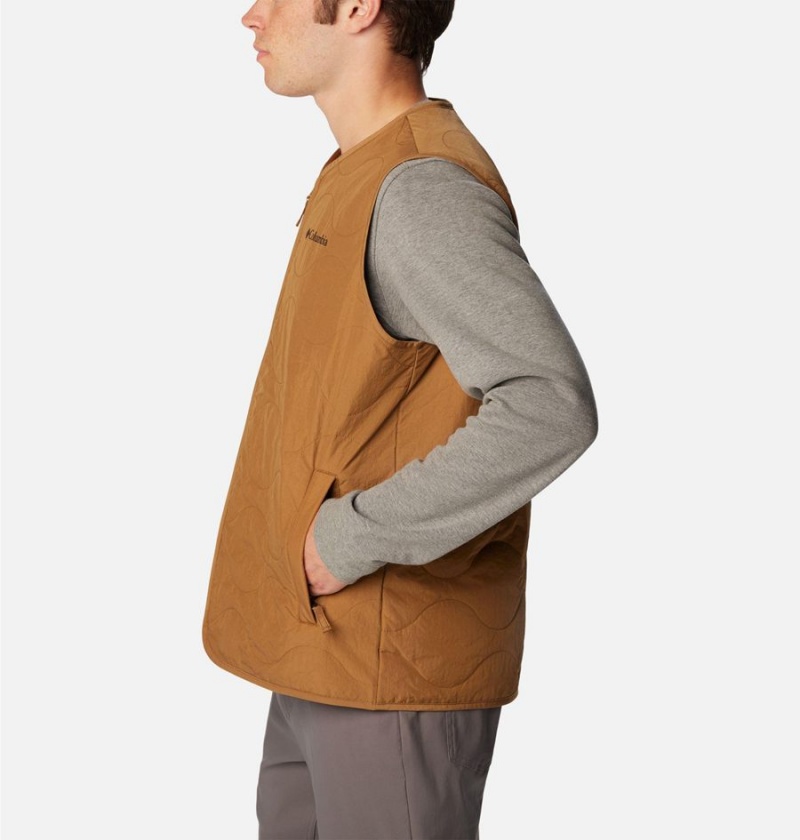 Brown Columbia Birchwood Men's Vest | 91436ZGNJ