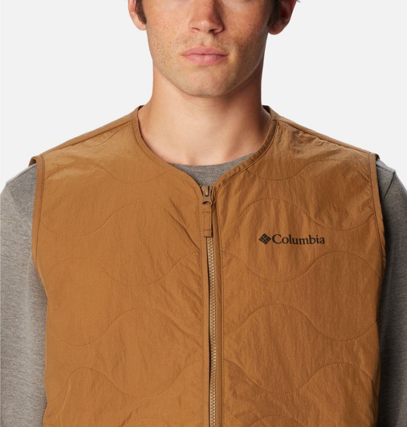 Brown Columbia Birchwood Men's Vest | 91436ZGNJ