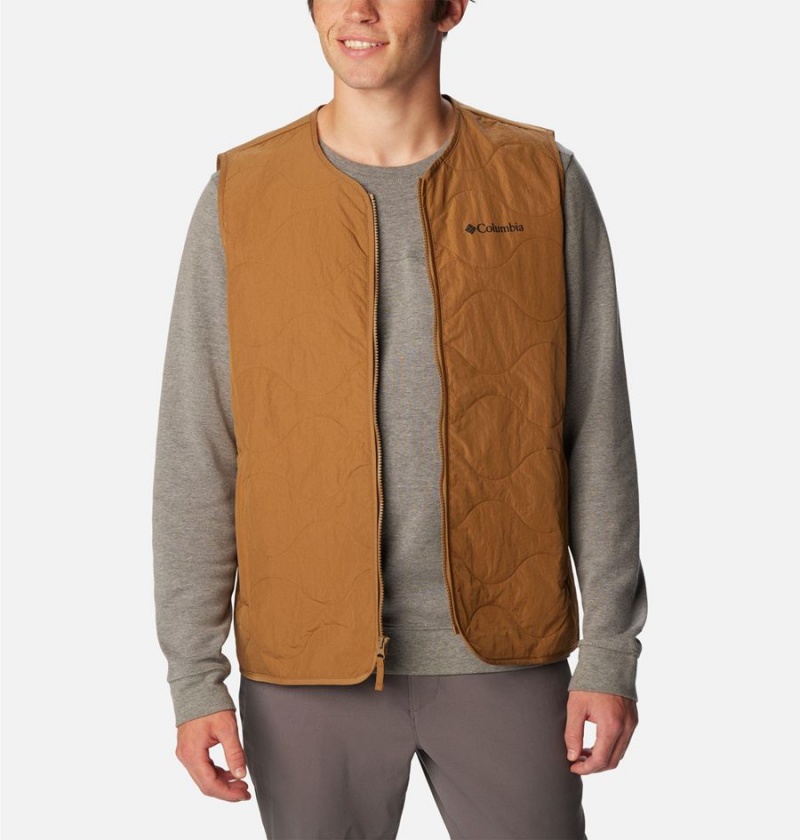 Brown Columbia Birchwood Men's Vest | 91436ZGNJ